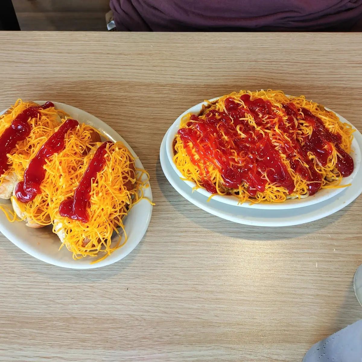 Cheese Coney with Hot Sauce