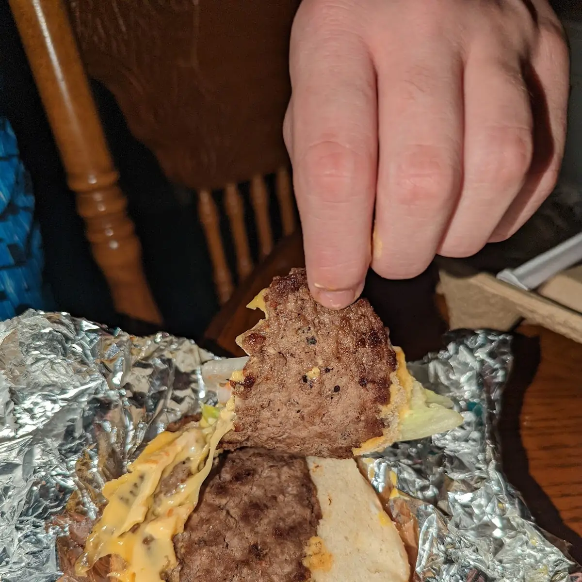 Double Burger Is Just One Patty Flooded in Half