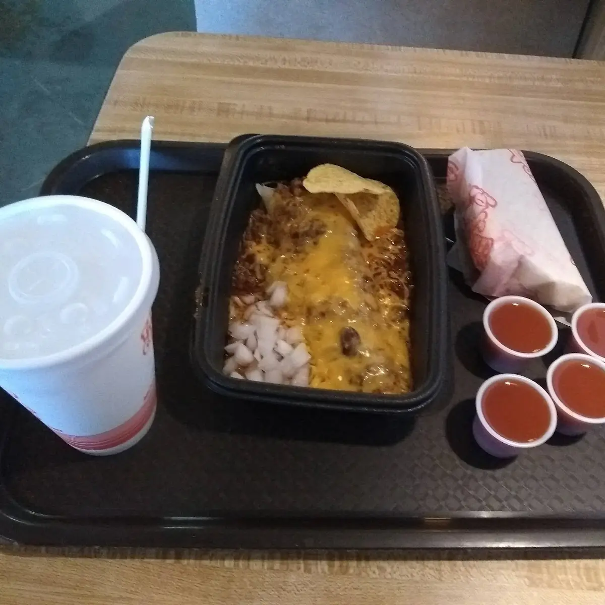 Chili Burrito with Hard Shell Taco
