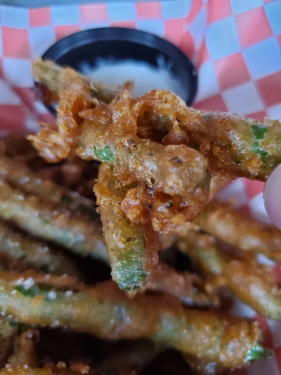Fried Green Beans with Lemon Garlic Aioli