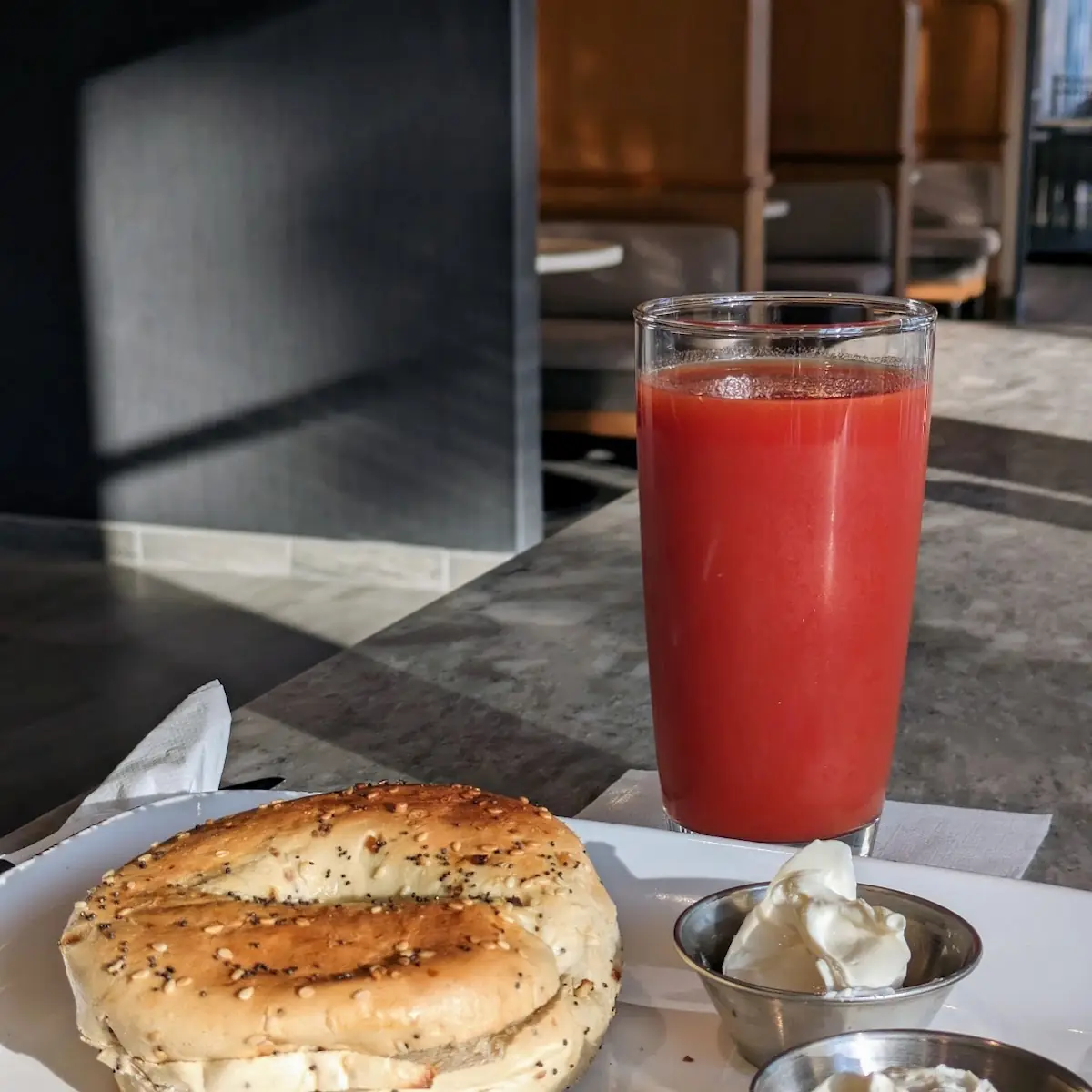 Everything Bagel with Cream Cheese