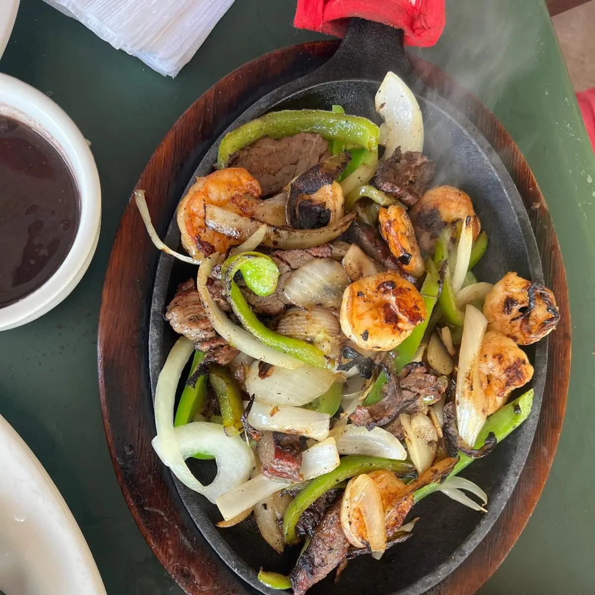 Shrimp and Beef Fajitas