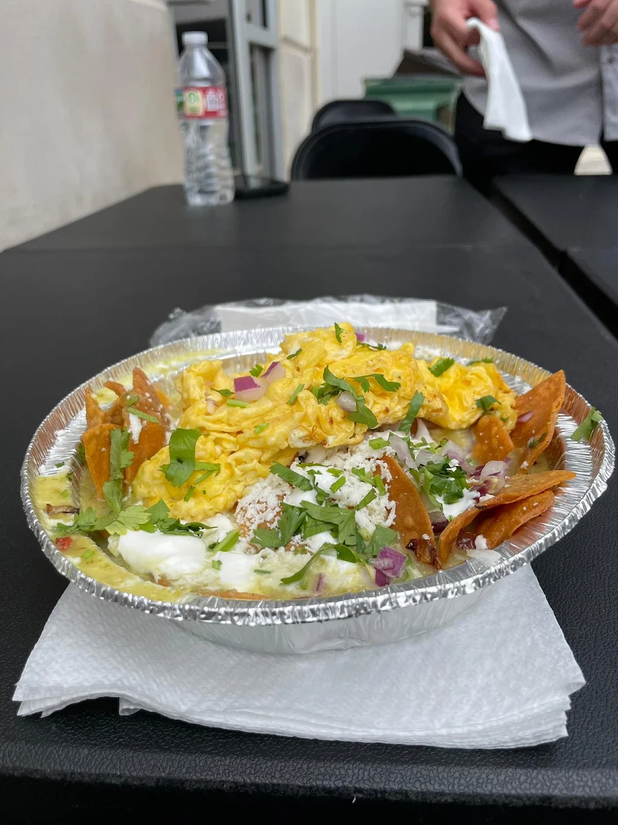Green Chilaquiles with Egg