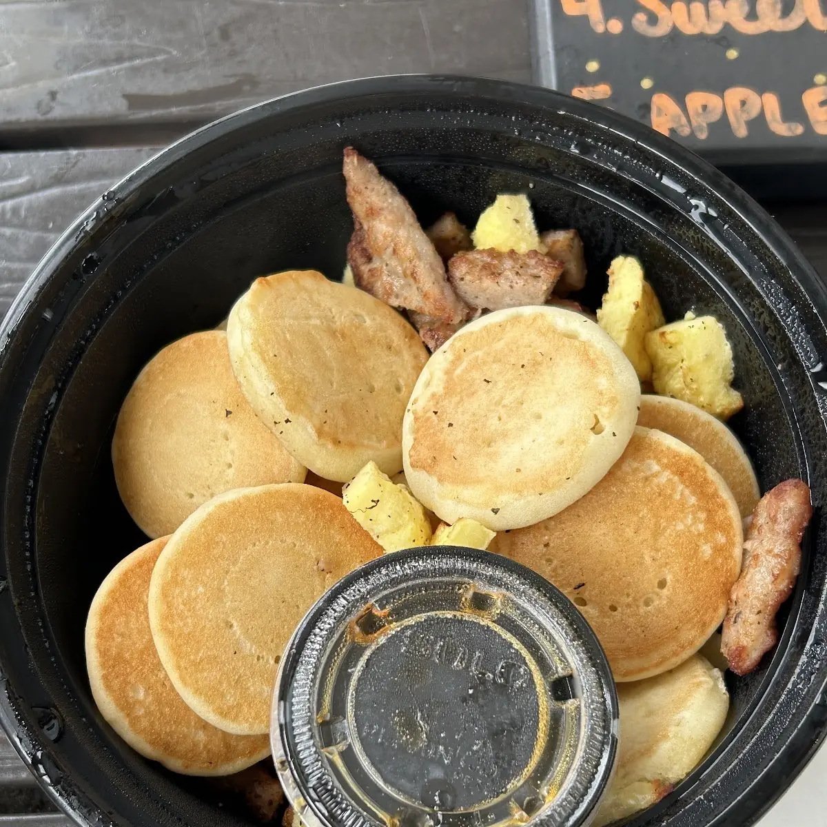 Savory Sausage Bowl with Mini Pancakes