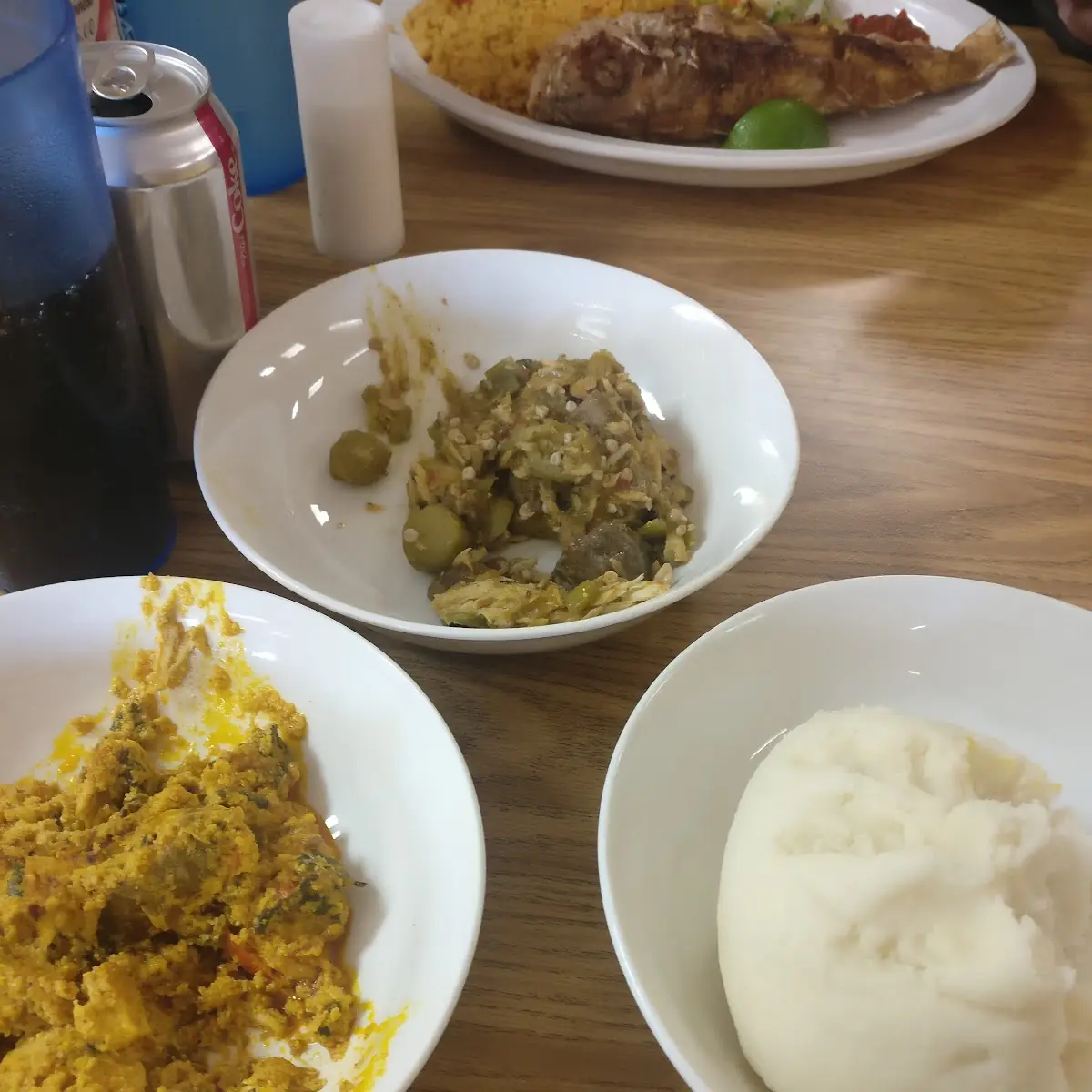 Afang soup and fufu
