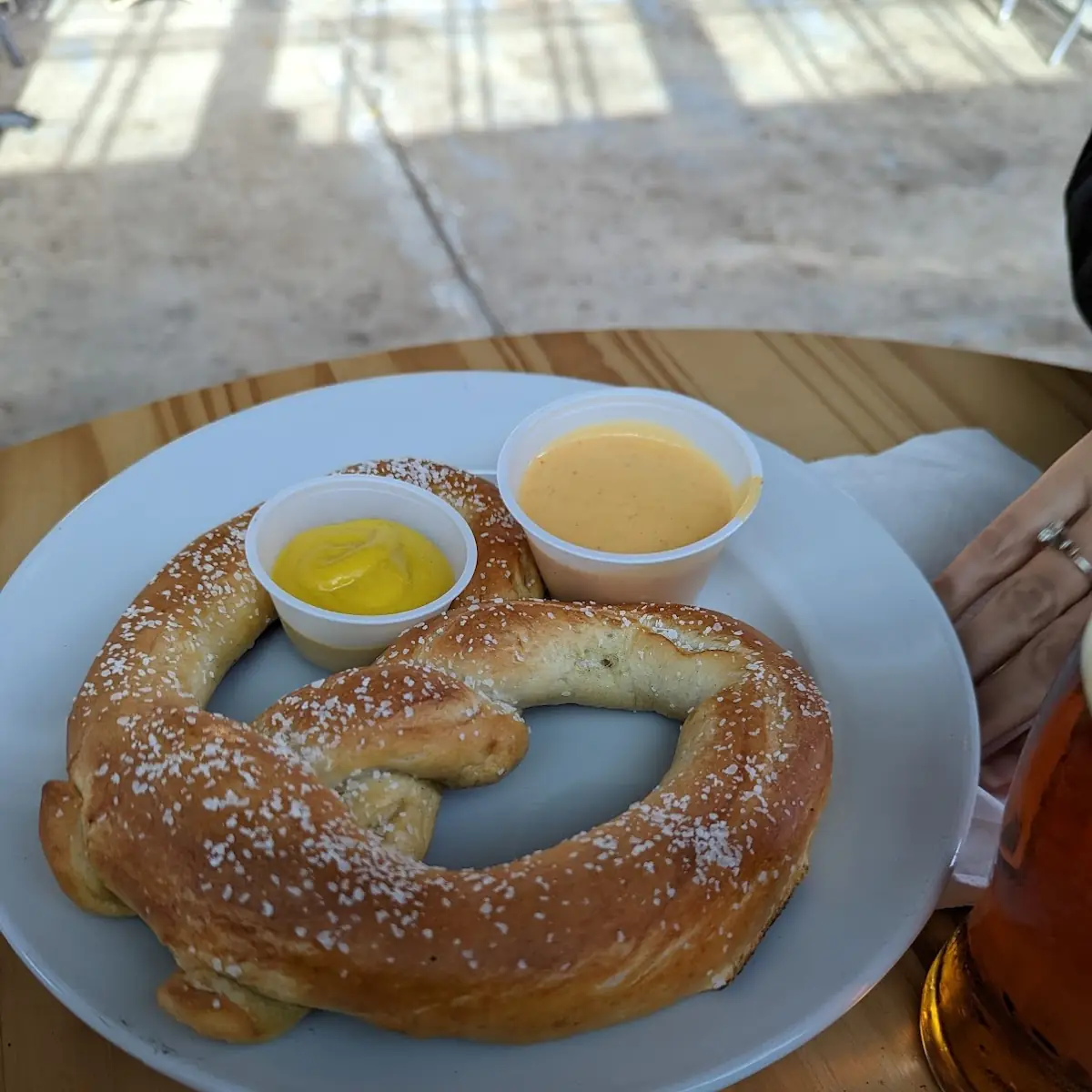 Pretzel with Beer Cheese