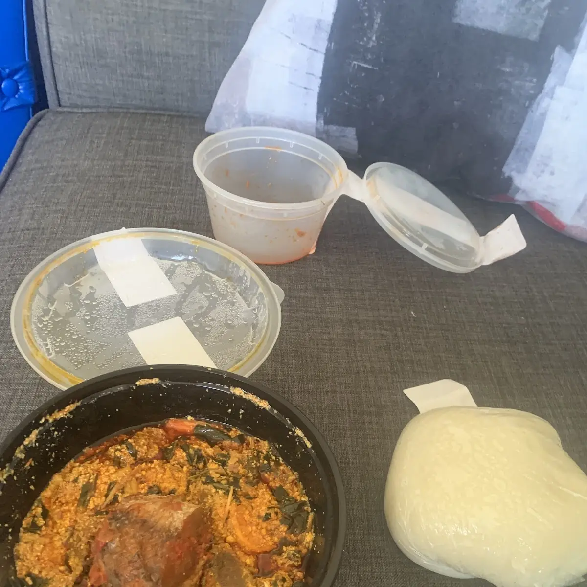 Amala Gbegiri & Ewedu
