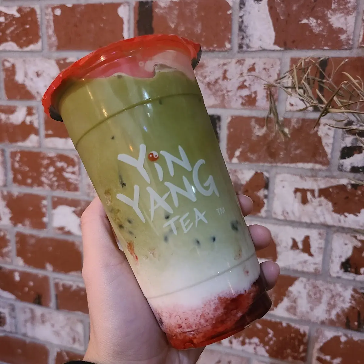 Strawberry Matcha Milk Tea