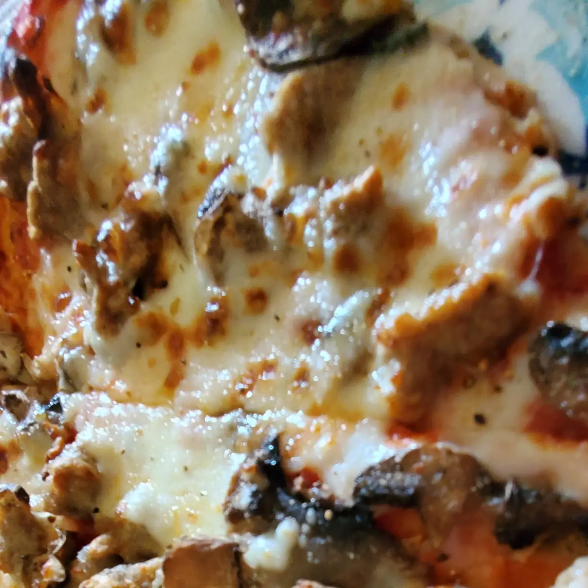 Sausage Mushroom Thin Crust