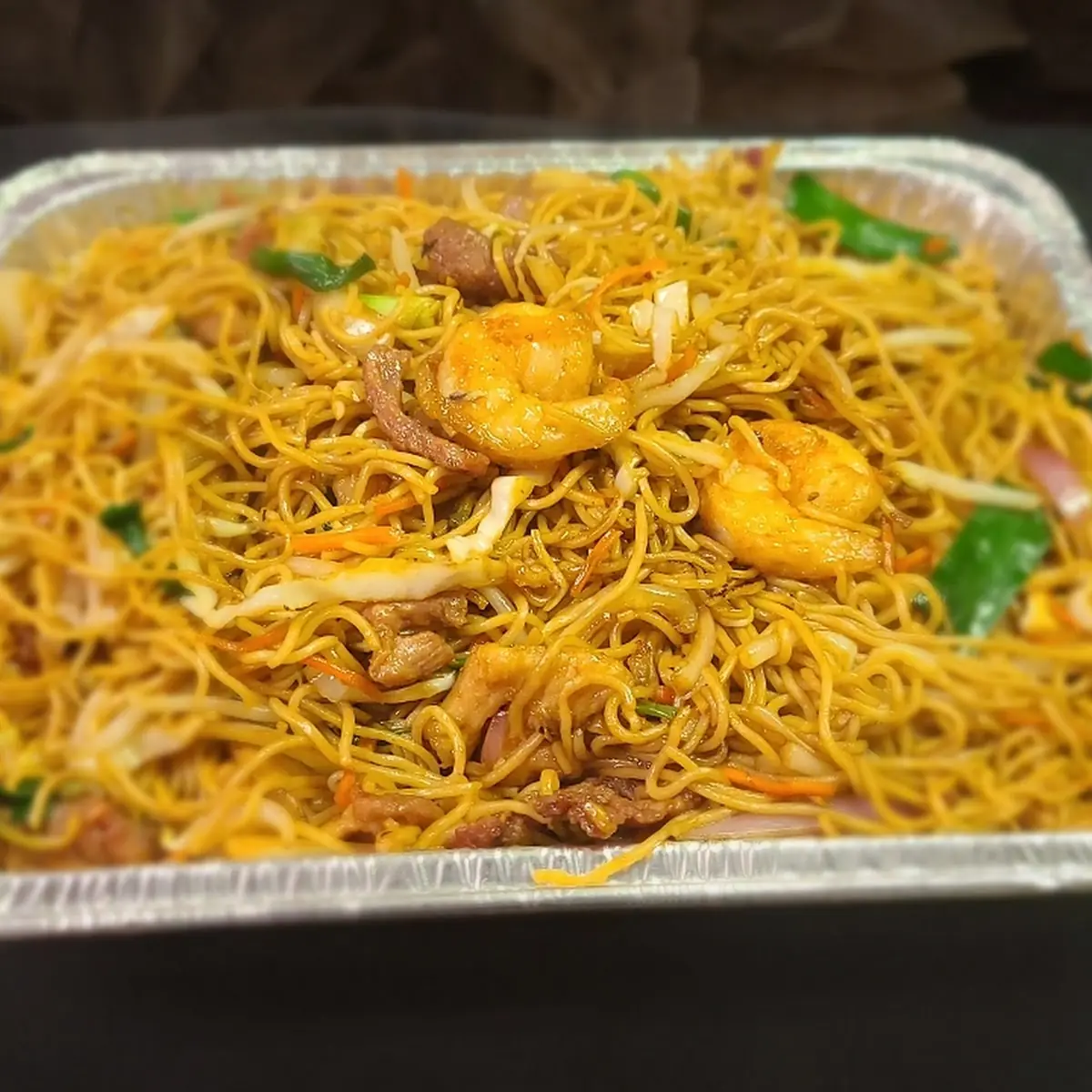 Shrimp Chow Mein Tray
