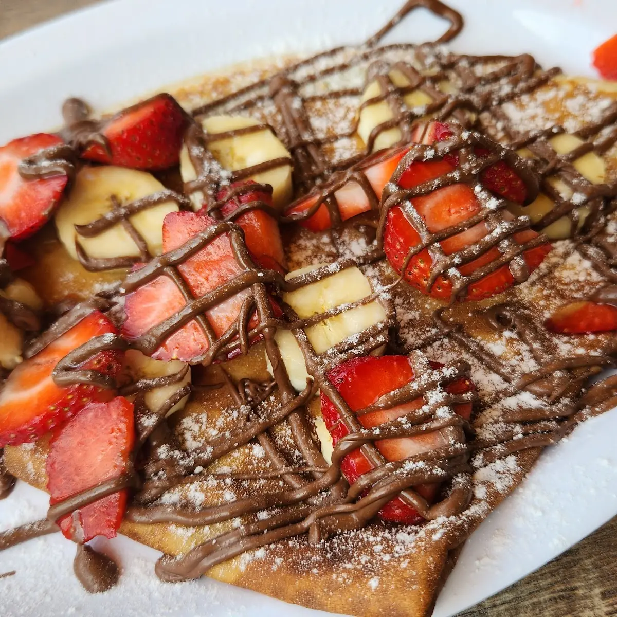 Strawberry Banana Nutella Crepe