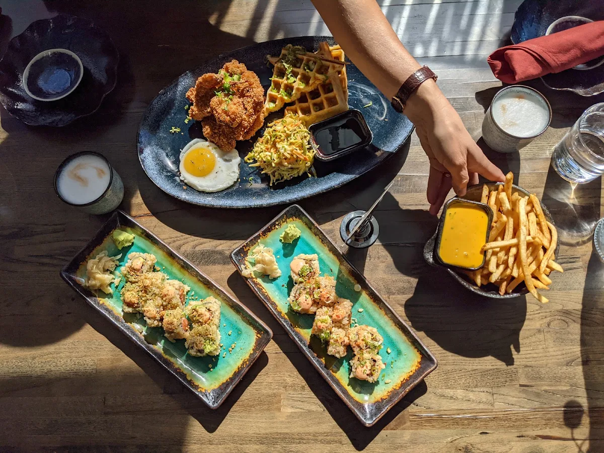 Karaage Chicken & Waffles