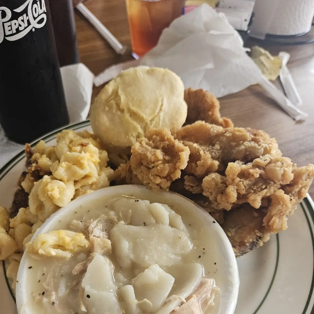 Fried Chicken with Side Dishes