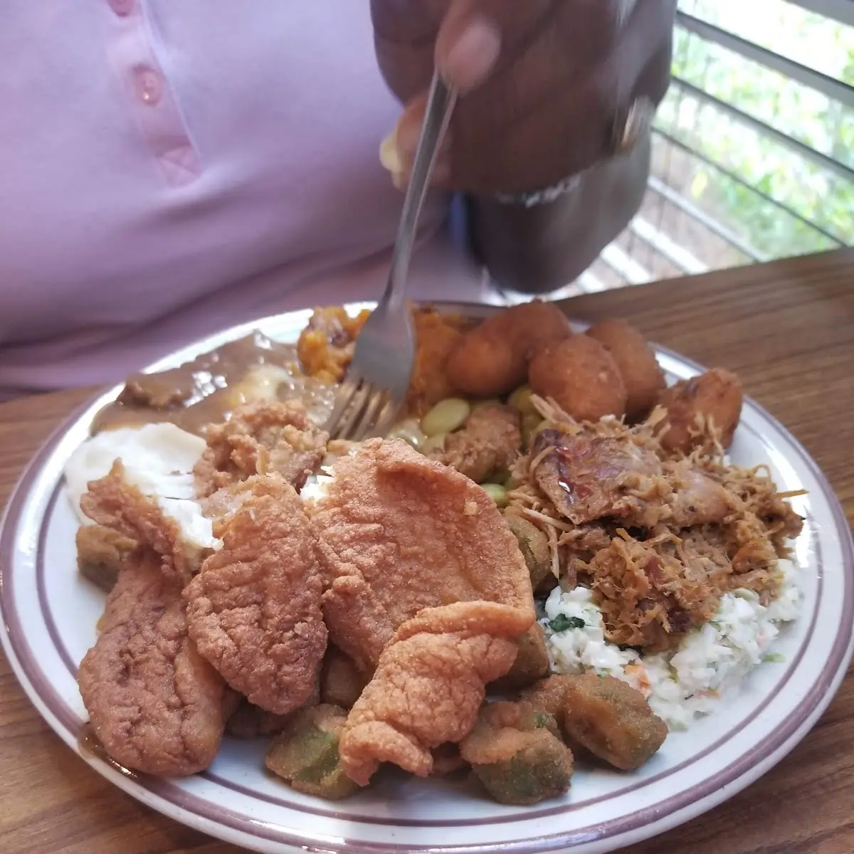 Fried Fish Collard Greens Rice Just Everything