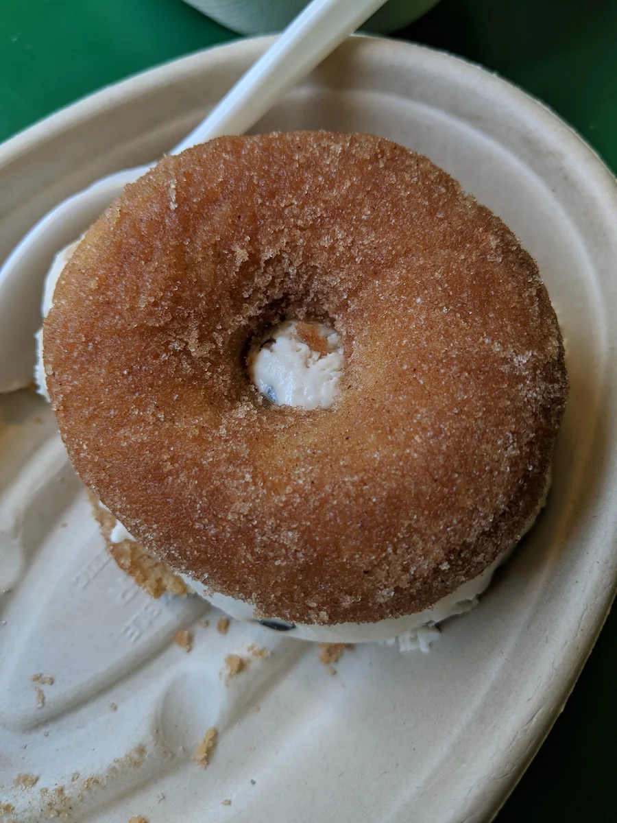 Vegan Donut with Ice Cream
