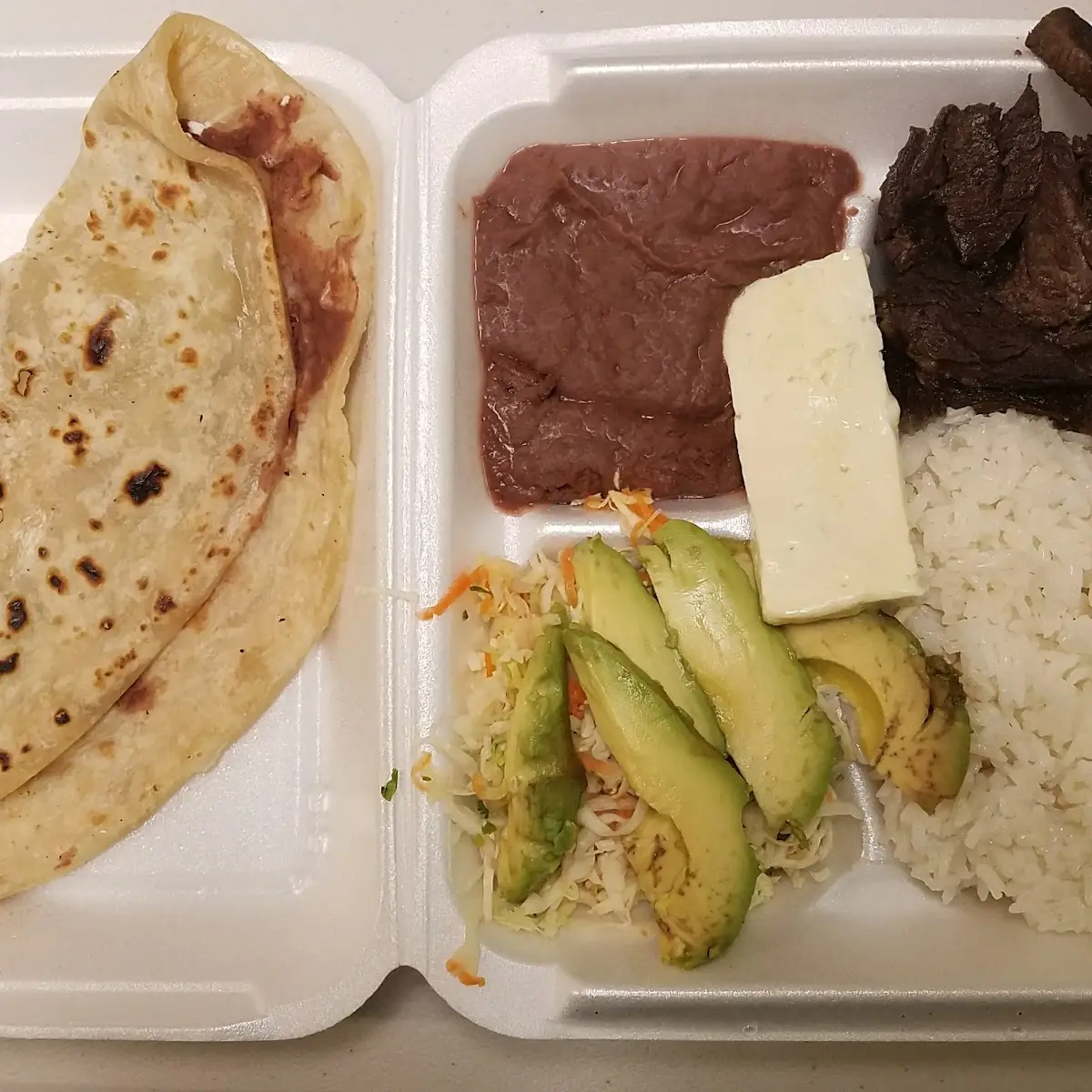 Baleada and Carne Asada