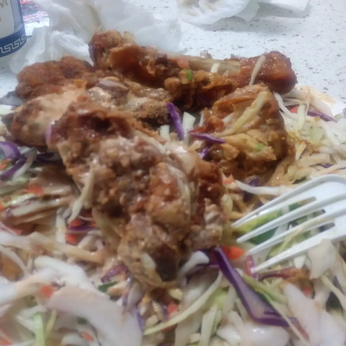 Pollo Frito Con Tajadas