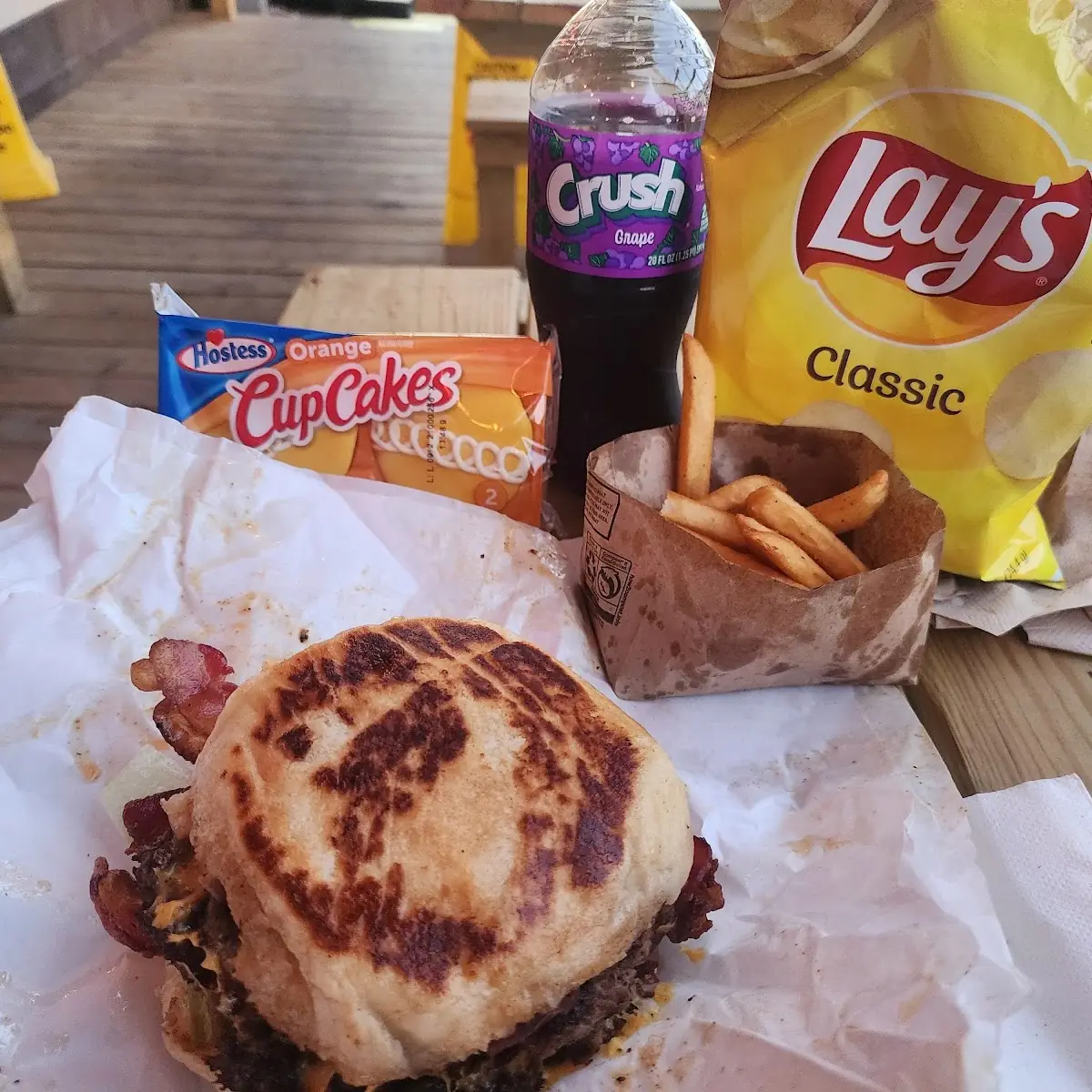 Double Meat Double Cheeseburger Combo Add Cupcakes