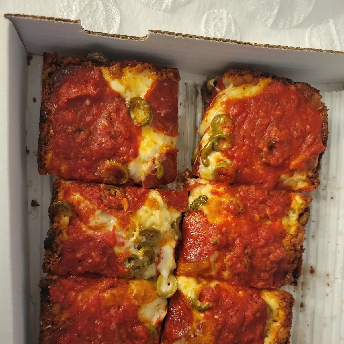 Detroit Style Pepperoni Pizza Box