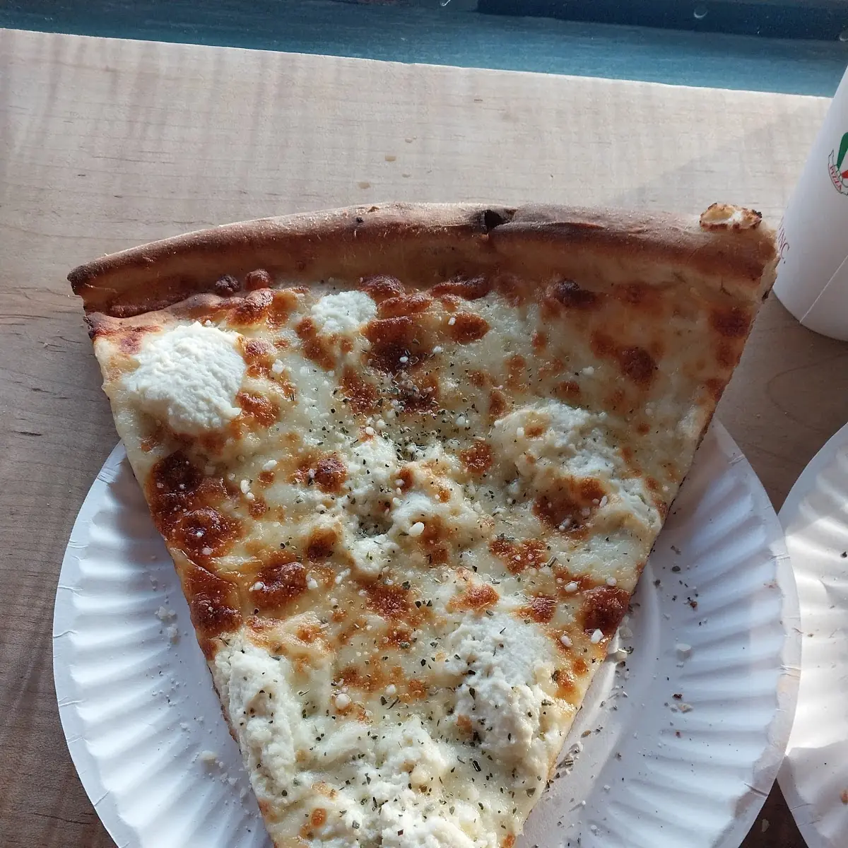 White Pizza Slice