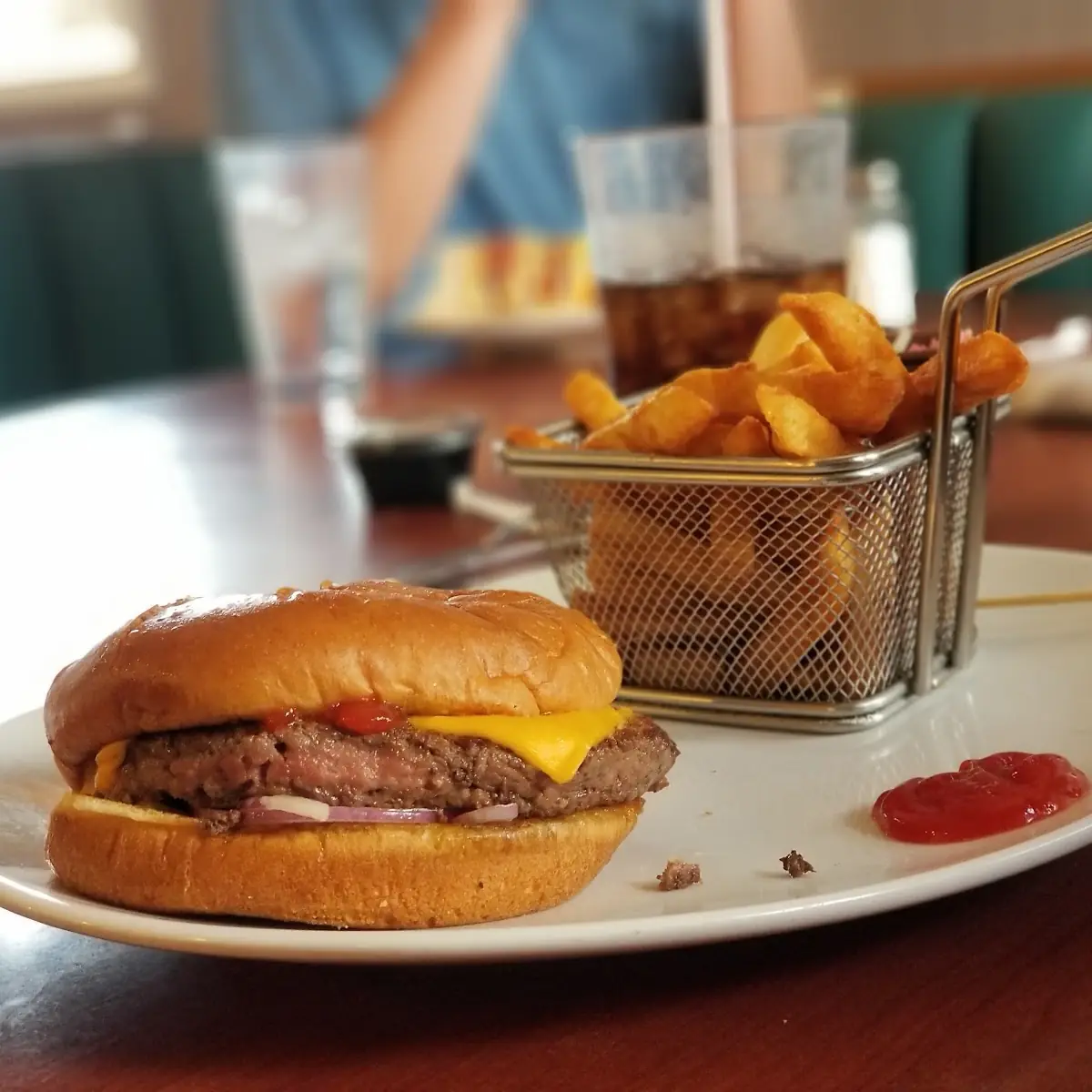 Bacon Burger and Fries