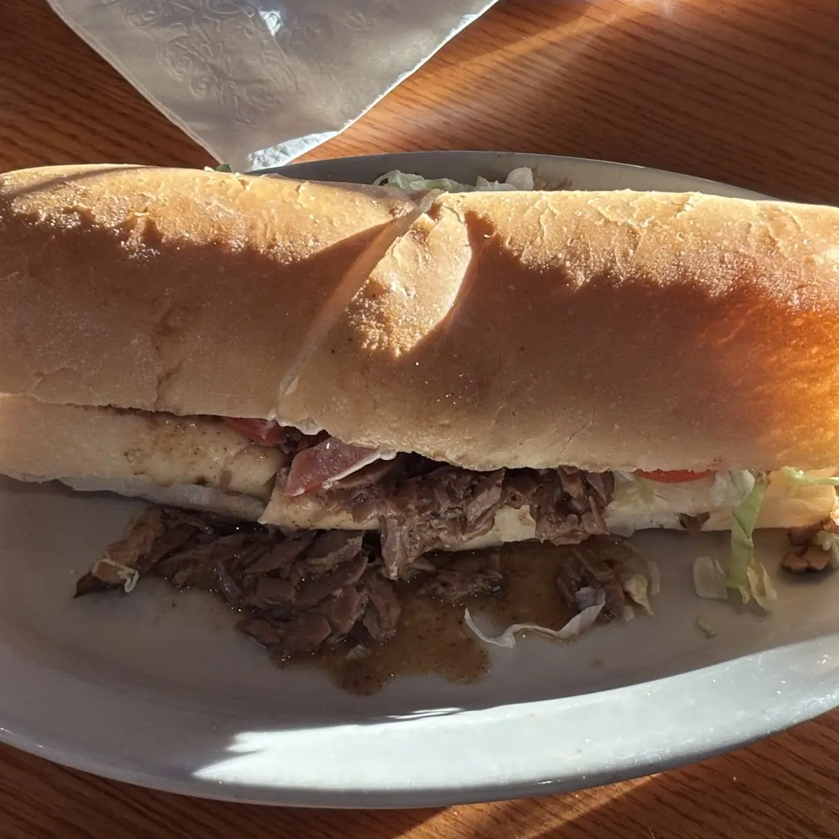 Hot Corned Beef Poboy