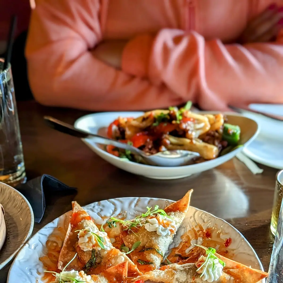 Beef Short Rib & Goat Cheese Wontons