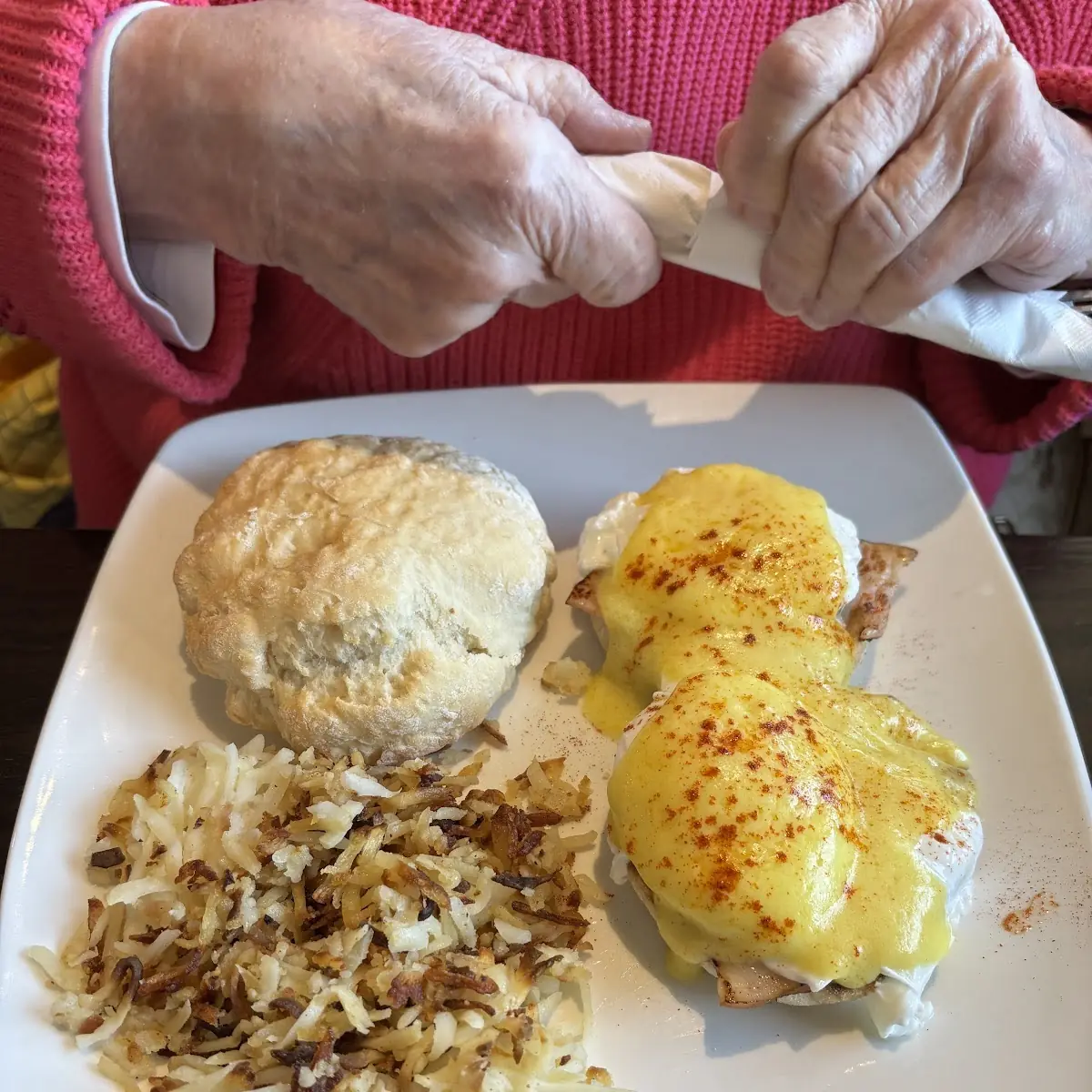 Crab Florentine Benedict