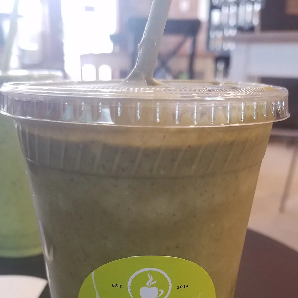 Iced Matcha Latte in Cup