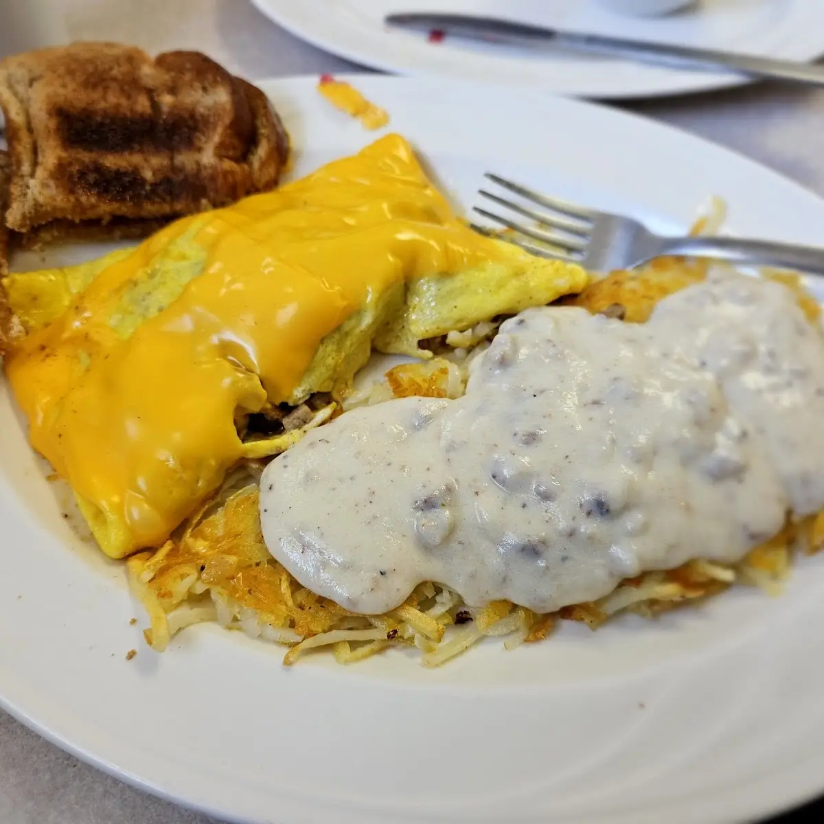 Sausage and Cheese Omelet