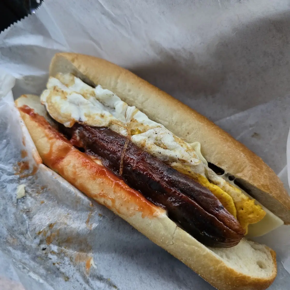 Hot Sausage Egg and Cheese