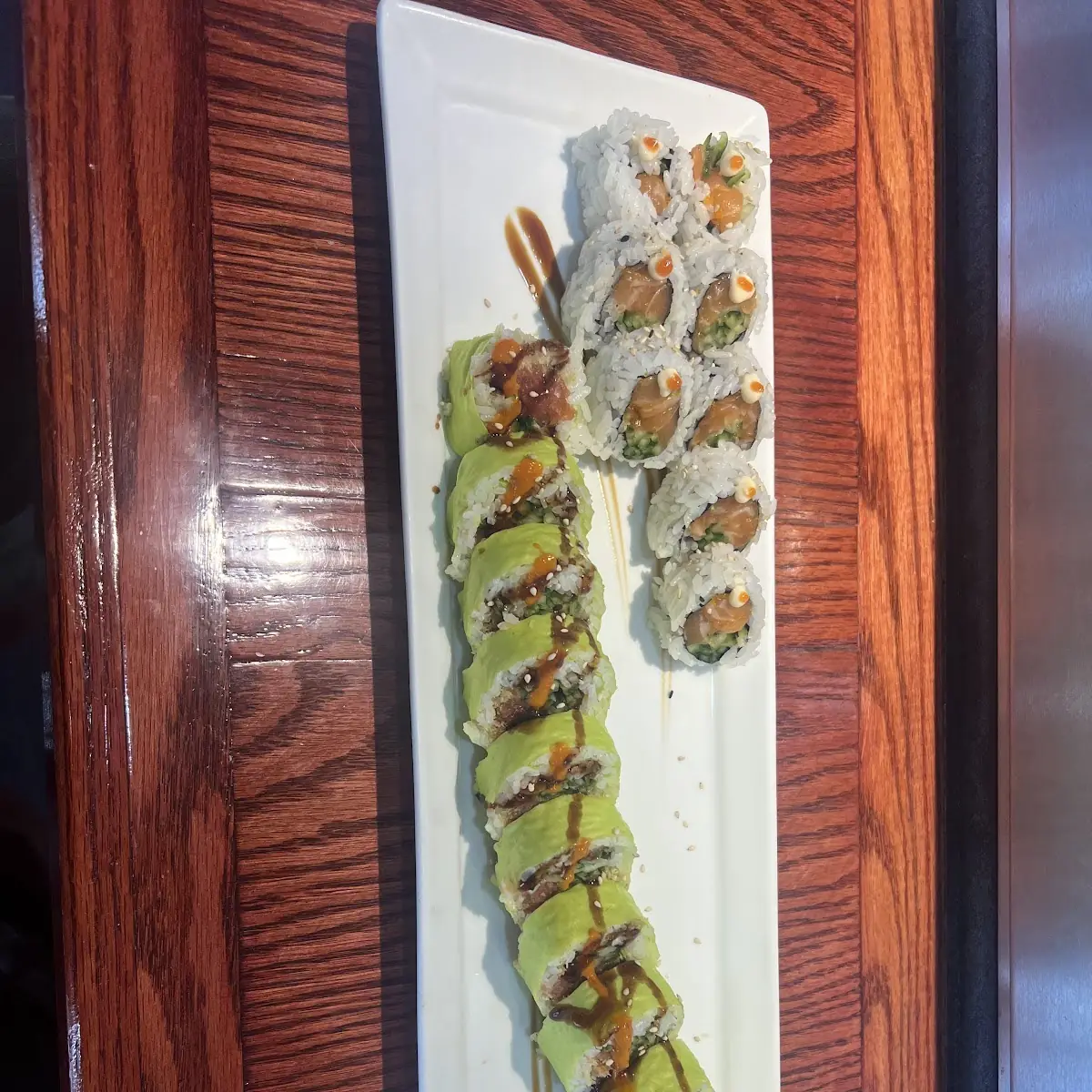 Green Dragon Roll Cooked