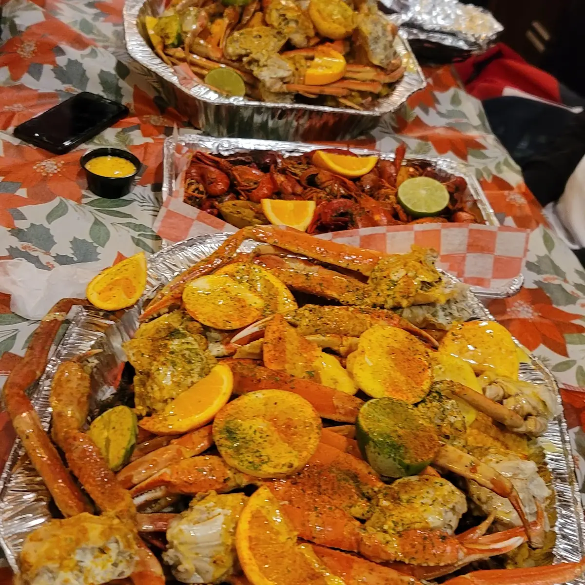 Seafood Boil with Grilled Lobster Tail