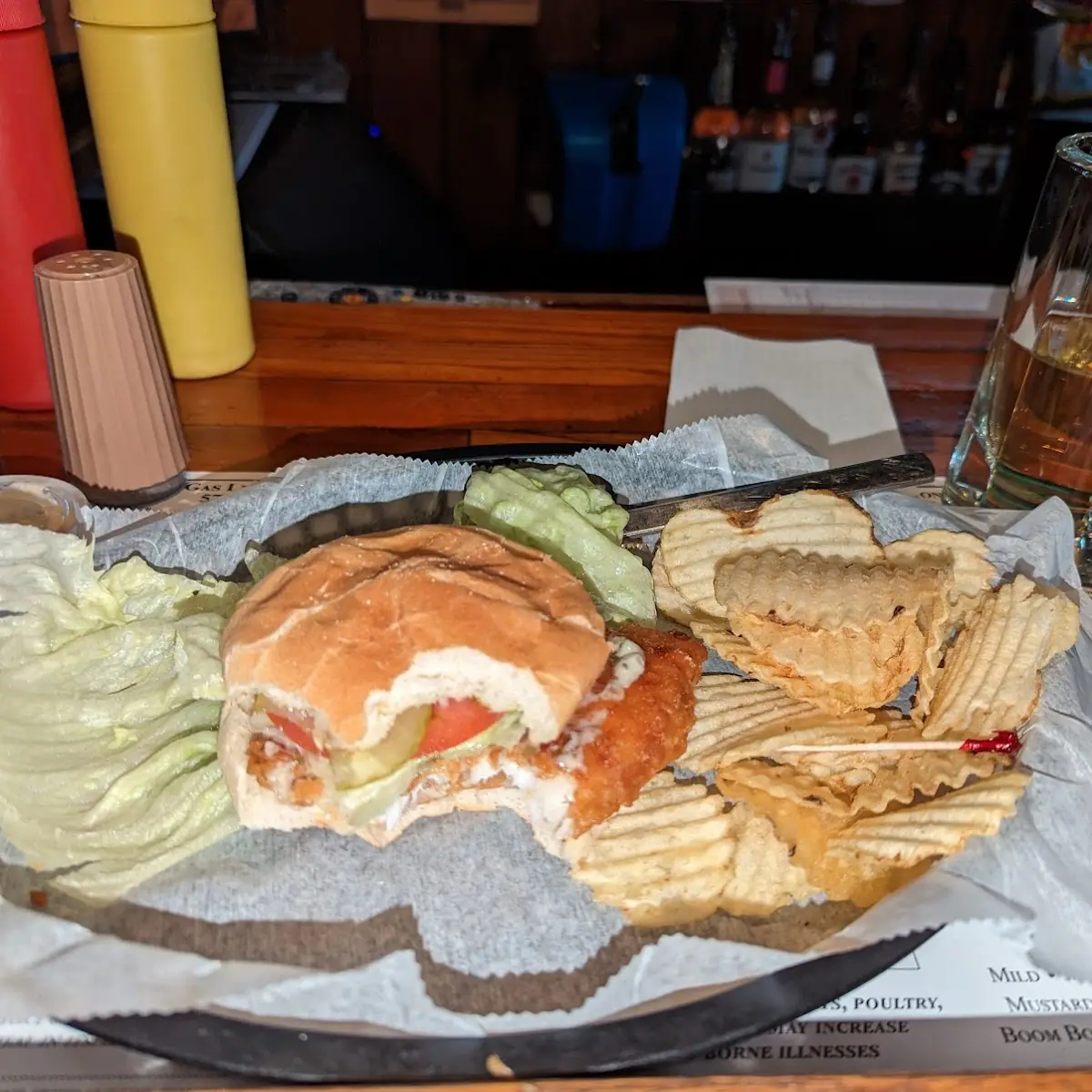Beer Battered Haddock Sandwich