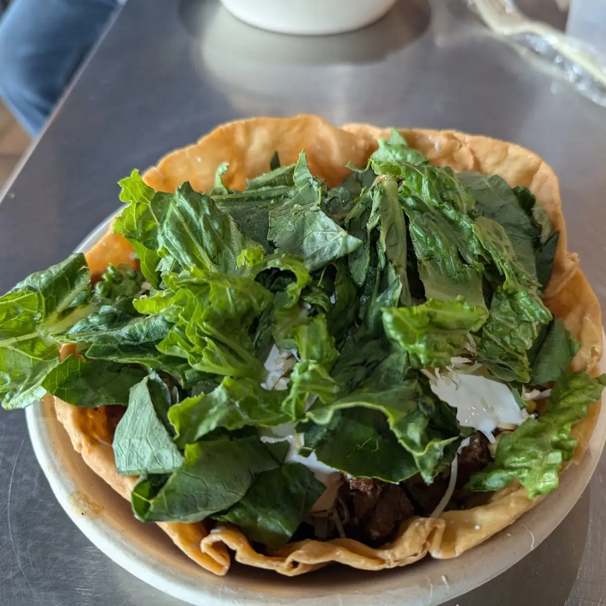 Taco Shell with Steak