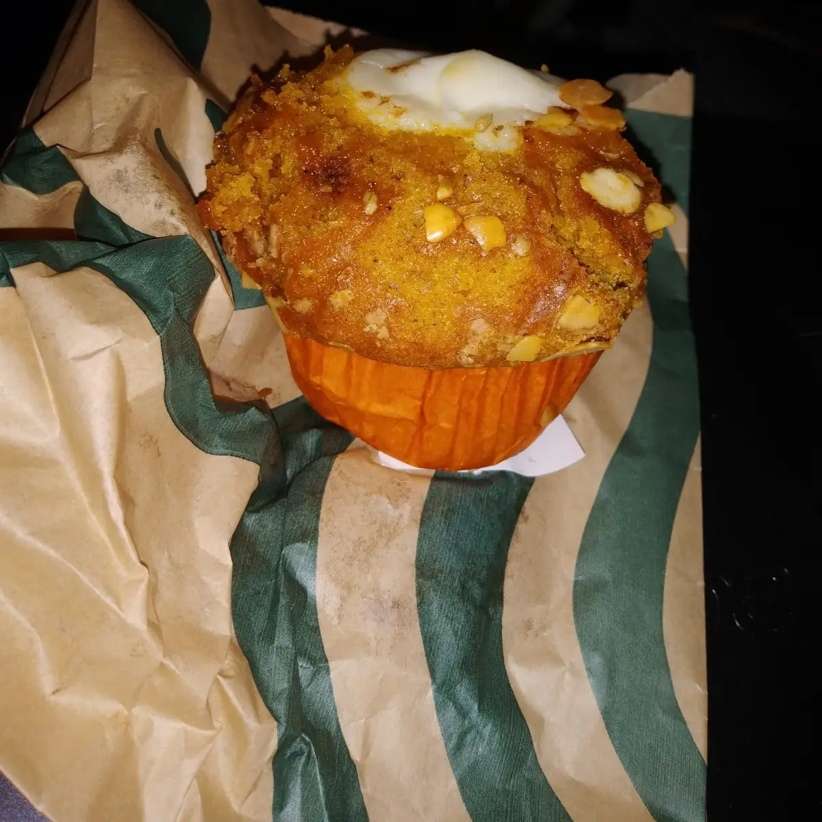 Pumpkin Muffin with Cream Cheese
