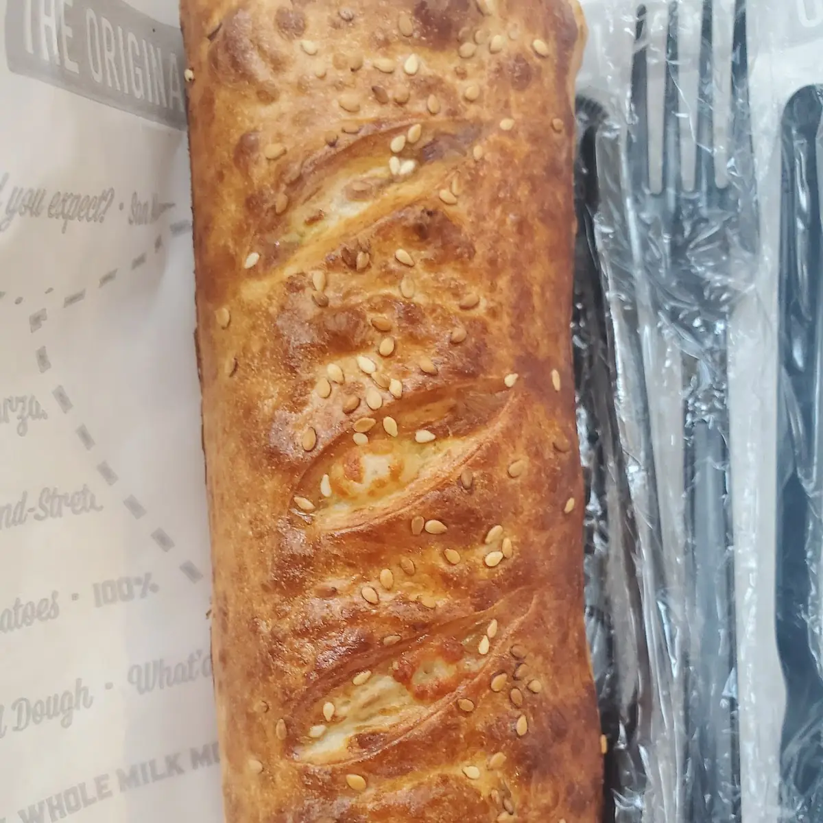 Individual Pepperoni Stromboli