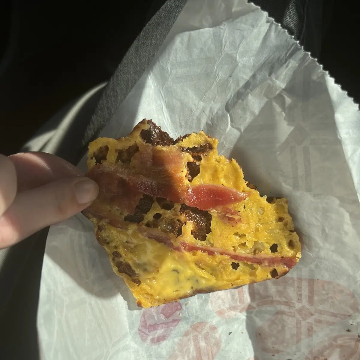 Sausage Egg and Cheese Croissant Add Bacon