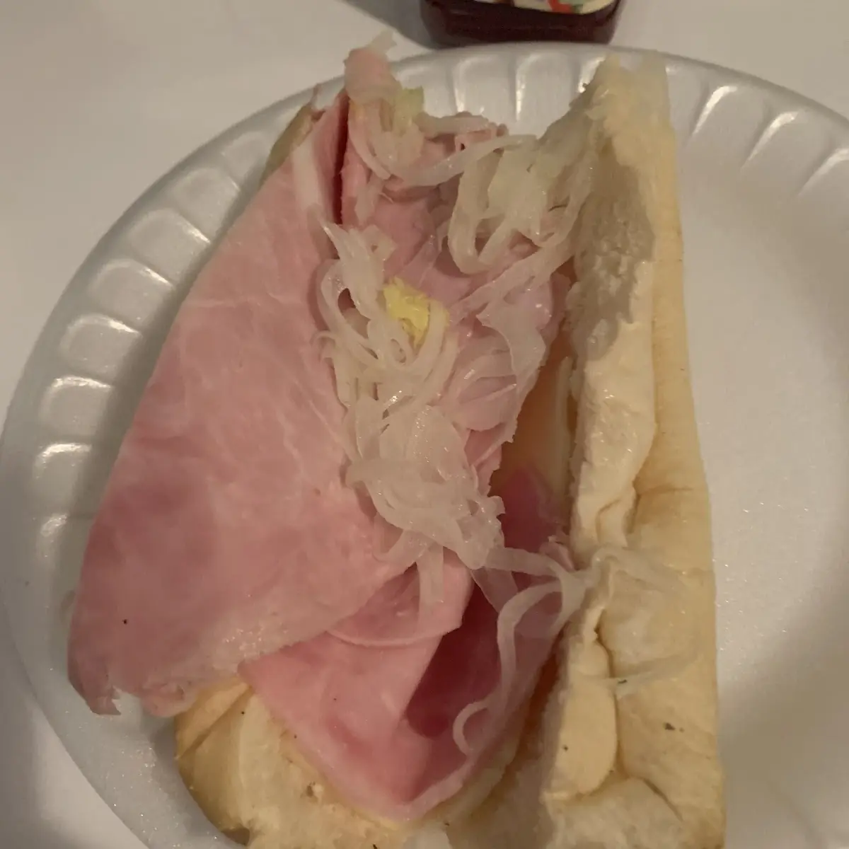 Ham & Swiss Sub with Onions & Mayo