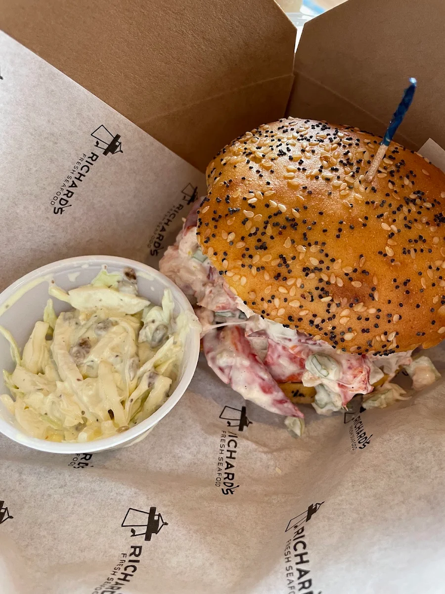 Lobster Roll on Gluten Free Bun