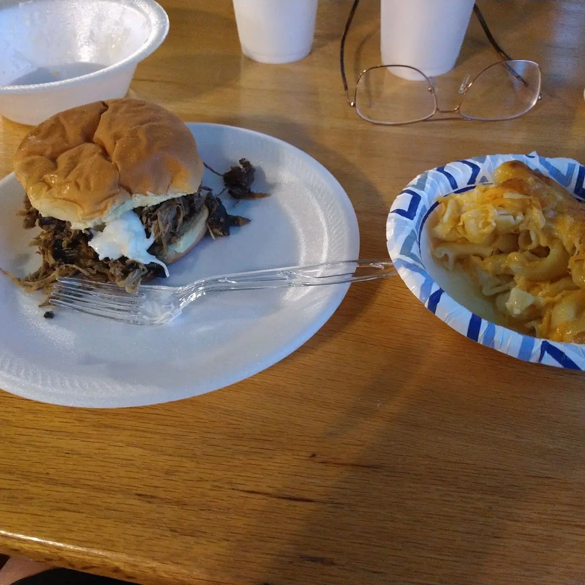 Pulled Pork and Mac and Cheese