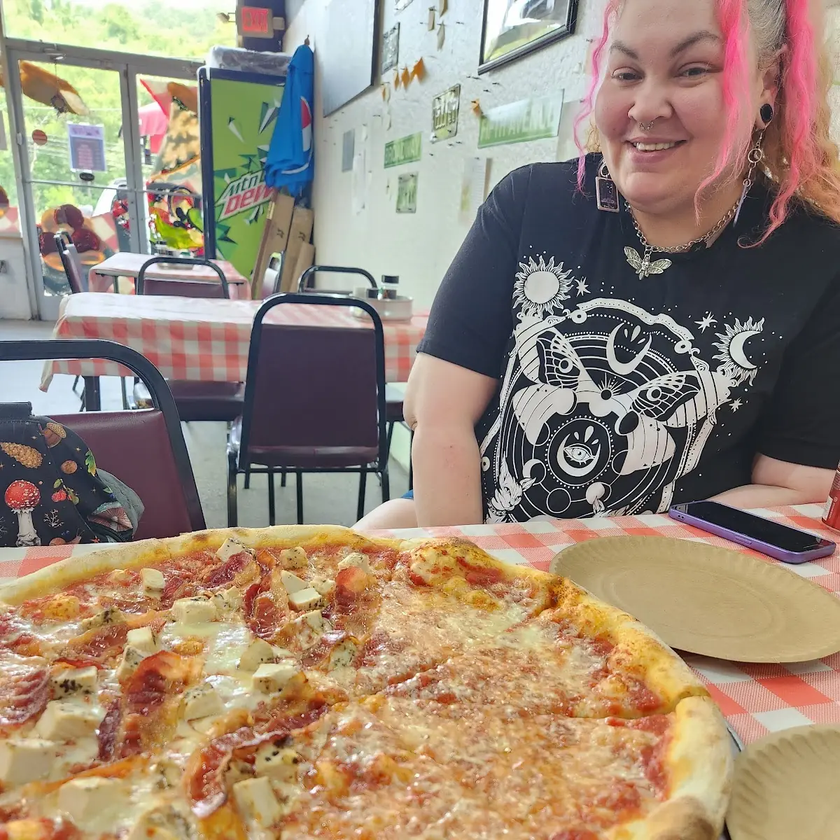 Half Cheese Half Bacon Chicken Pizza