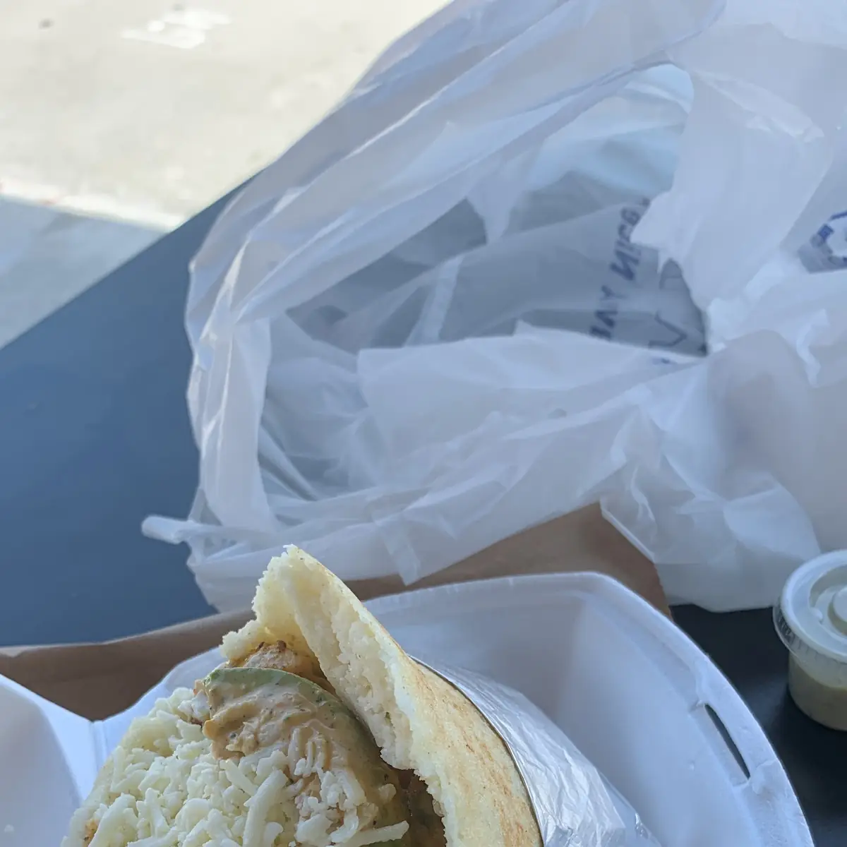 Jerk Chicken Arepa