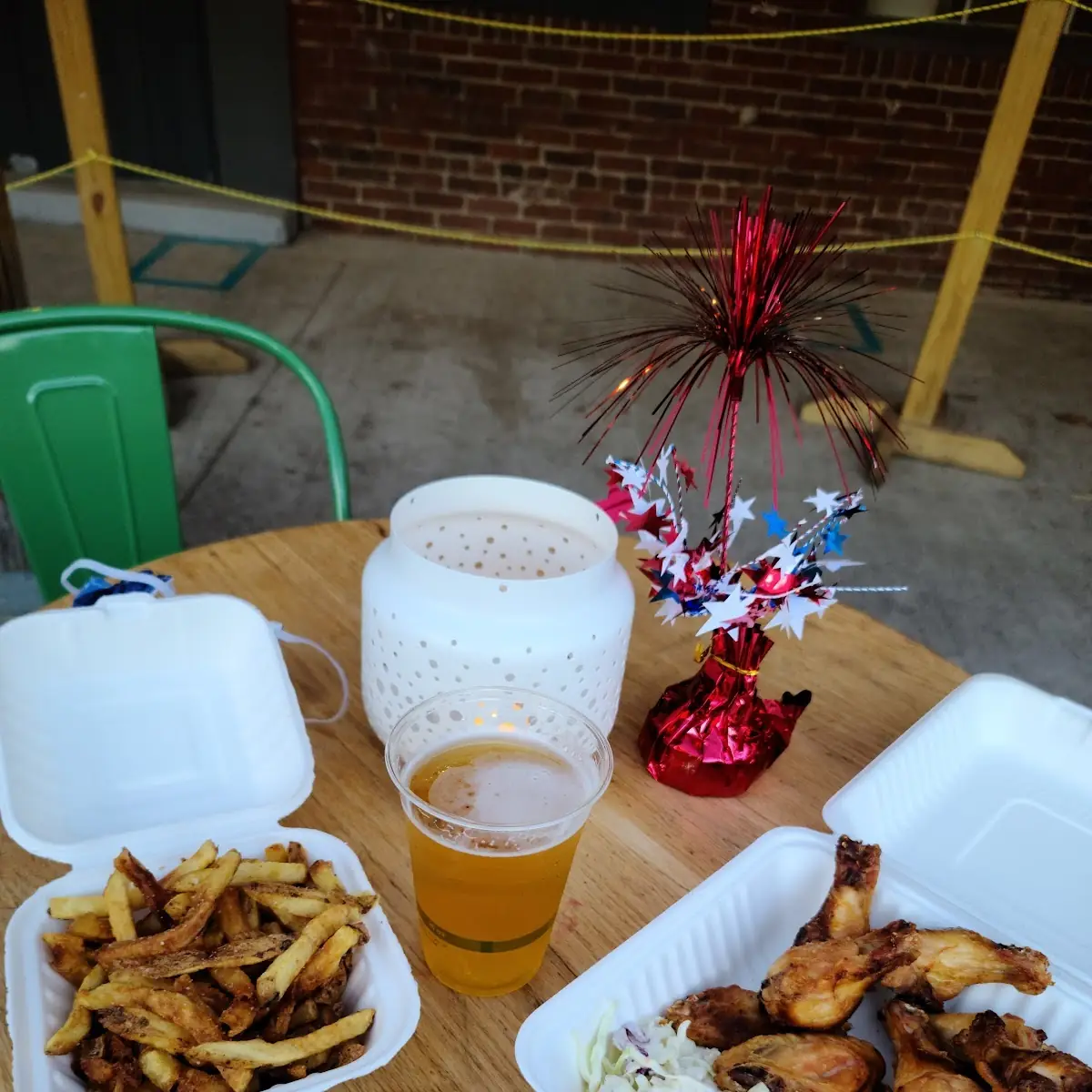 Chicken Wings and Fries