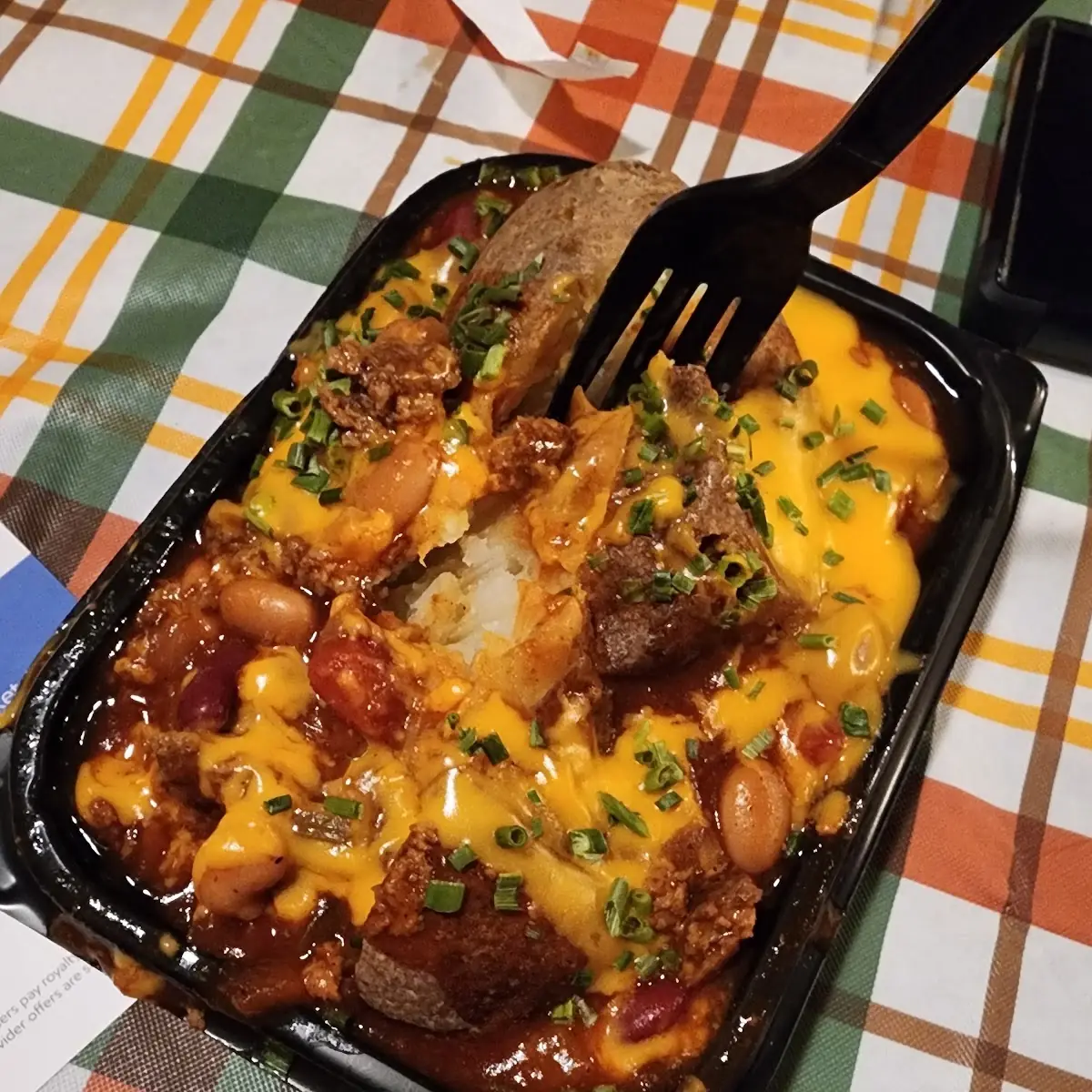 Chili & Cheese Baked Potato