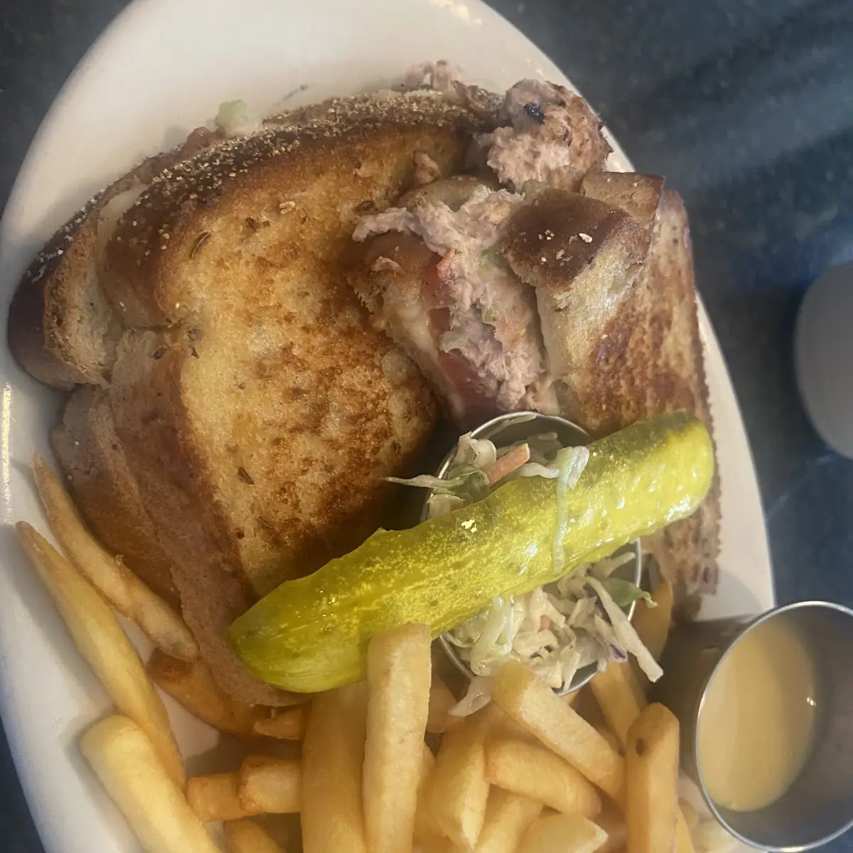 Tuna Melt with Fries