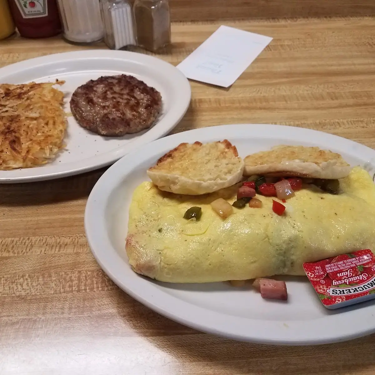 Denver Omelet with Hash Browns