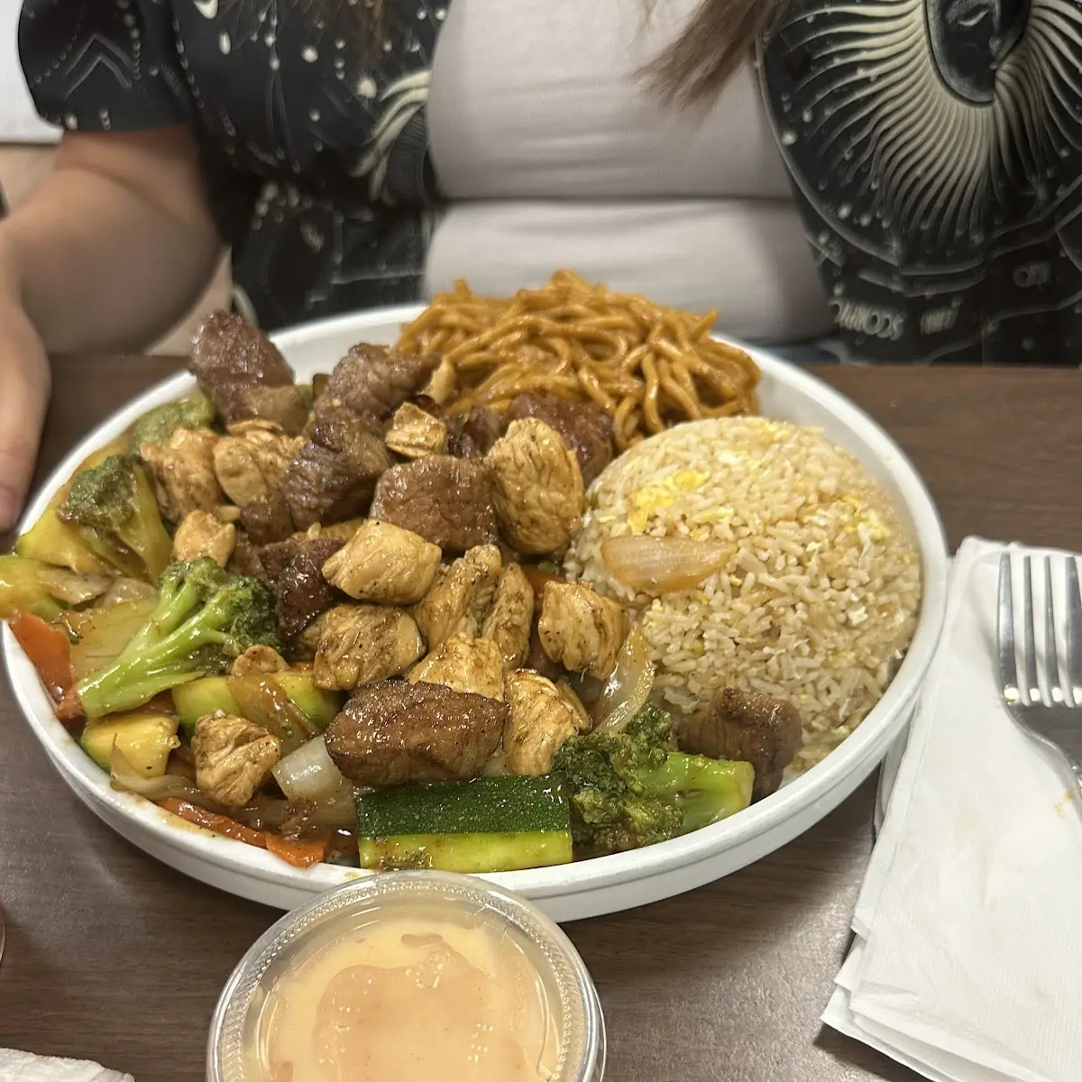 Hibachi Chicken and Beef