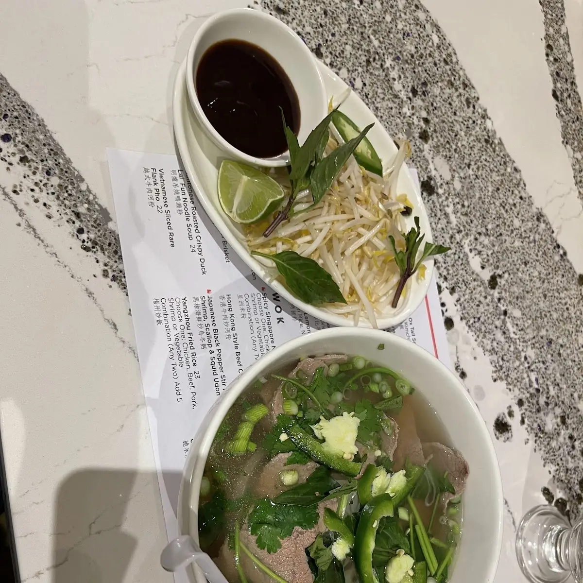 Vietnamese Sliced Rare Flank Pho