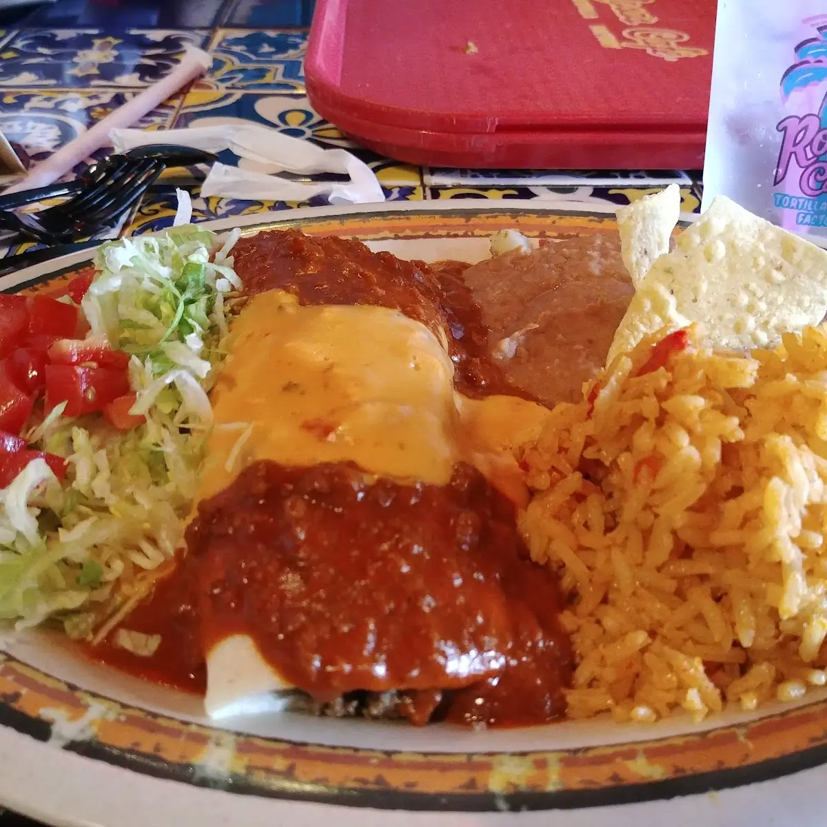 Three Enchilada Plate